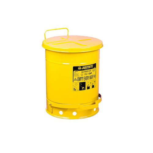 Poubelle en acier - 09101 - Ecosafe S.A. - pour déchets liquides / avec couvercle / à pédale