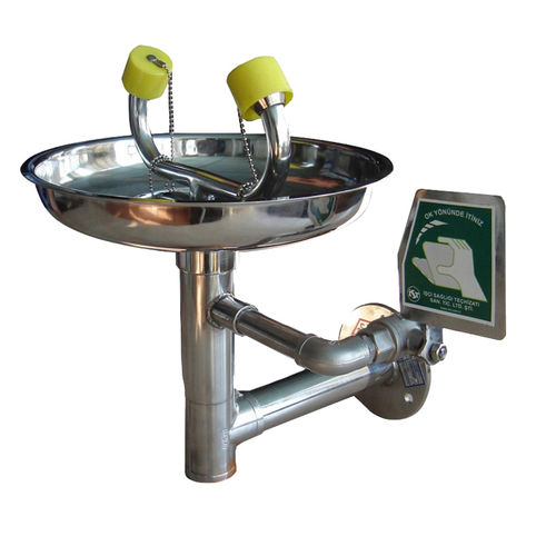 Douche oculaire murale - LV12 - Ecosafe S.A. - avec douche oculaire / d'intérieur
