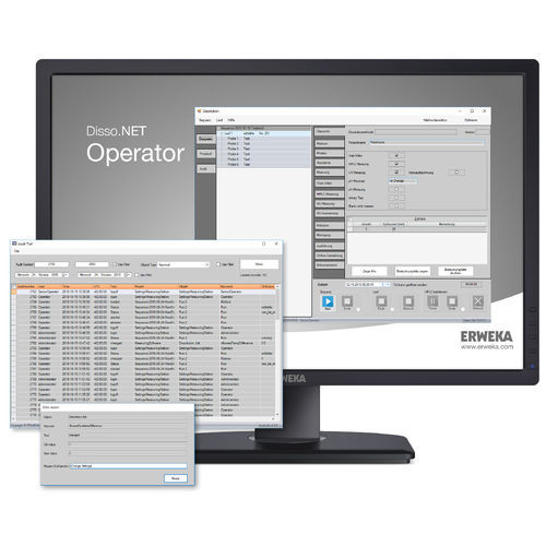 Logiciel viewer - Disso.NET 4 - ERWEKA - de suivi / automatisé / en ligne
