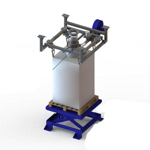 Station de remplissage de big-bag avec dispositif de levage - FlowMatic® 05 - Palamatic Process - de poudre / pour l'industrie agroalimentaire
