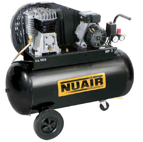 Compresseur à piston - B2800B/100 CM3 - NUAir compressors - d'air / à moteur électrique / sur roulette