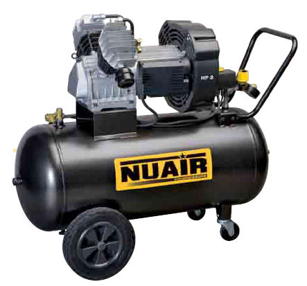 Compresseur à piston - GVM/100 - NUAir compressors - d'air / à moteur électrique / sur roulette