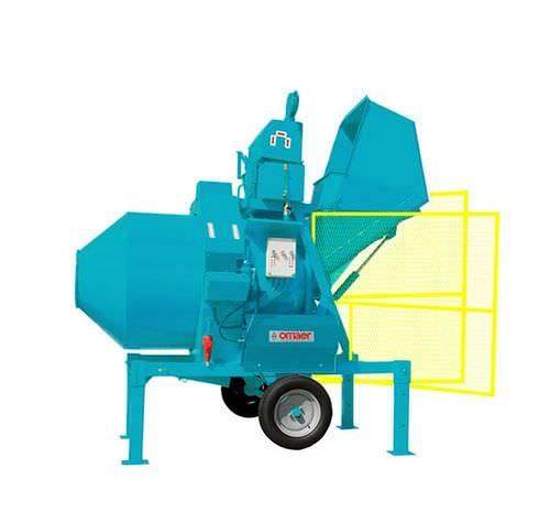 Bétonnière diesel - C750i 2R - OMAER Srl - électrique / mobile / à inversion de marche