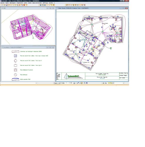 Logiciel de CAO électrique - SchemBat Pieuvre - FTZ INFORMATIQUE - pour le bâtiment
