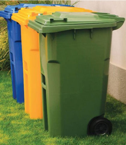 Conteneur à déchets en plastique - GILLARD SAS - à 4 roues / à 2 roues