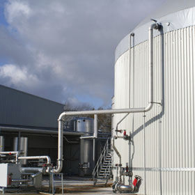 Bioréacteur à biogaz anaérobique - Gasmix - LANDIA AS