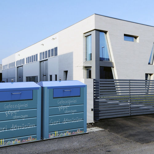 Conteneur à déchets en papier - New Easy Cube - NORD ENGINEERING SRL - pour matières plastiques