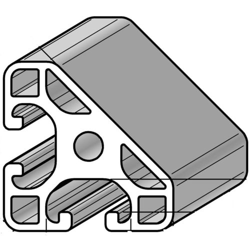 Profilé en aluminium - PRO4040L45 - Alváris Profile Systems GmbH - triangulaire / 45° / de construction
