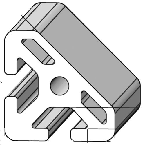Profilé en aluminium - PRO404045 - Alváris Profile Systems GmbH - triangulaire / 45°