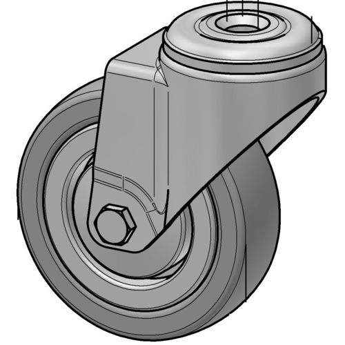 Roulette pivotante - LEN75 series - Alváris Profile Systems GmbH - à platine / à tige filetée / à roulement à billes