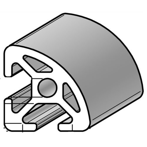 Profilé en aluminium - PRO5.R2090 - Alváris Profile Systems GmbH - rond / triangulaire