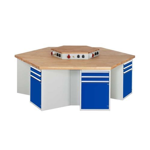 Établi en hêtre - 4000 - BeeWaTec AG - pour assemblage / pour atelier / à compartiments