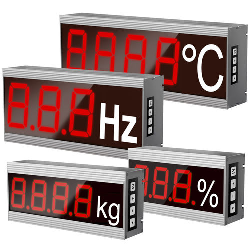 Afficheur à LED - LA series - VISUAL ELECTRONIC GmbH - pour mesure de température / pour mesure de courant / de mesure d'humidité