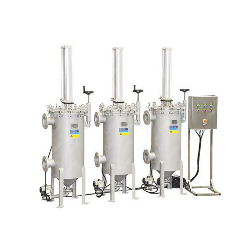 Filtre à liquide - DFA series - Shanghai LIVIC Filtration System Co., Ltd. - à panier / avec nettoyage pneumatique / autonettoyant