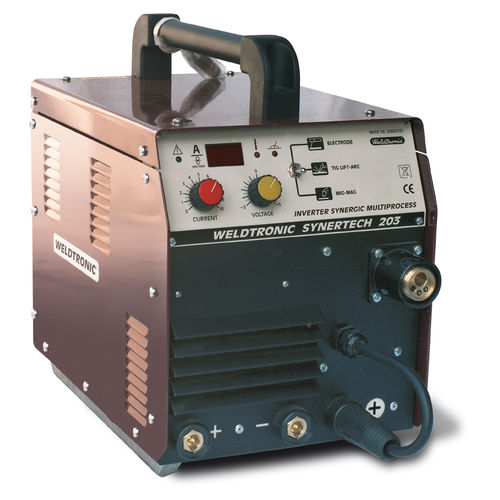 Poste à souder TIG - SYNERTECH 203 - WELDTRONIC SRL - MIG-MAG / monophasé / entraînement du fil à 2 galets