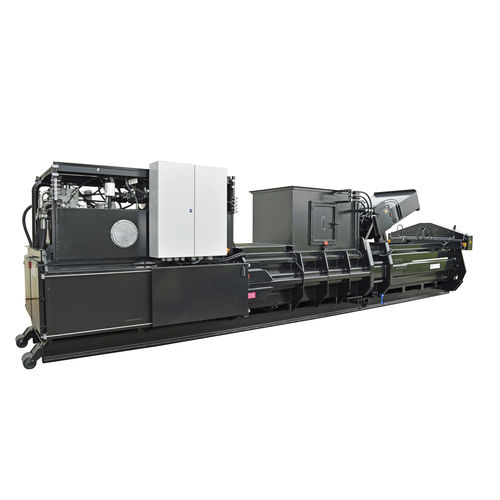 Presse à balles pour carton - Albamat 800 V5-Z1 - abba-Pressen Vertriebs GmbH & Co KG - pour papier / pour plastique / de canettes