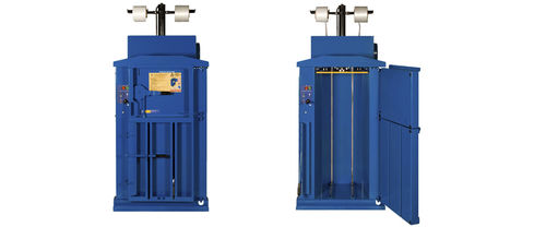 Presse à balles pour déchets - Abba 60 - abba-Pressen Vertriebs GmbH & Co KG - verticale / à chargement frontal / monocaisson