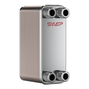 Échangeur de chaleur à plaques brasées - B5AS - SWEP International - liquide / liquide / en acier inoxydable / en cuivre