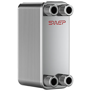 Échangeur de chaleur à plaques brasées - B5T SPS - SWEP International - liquide / liquide / en acier inoxydable / compact