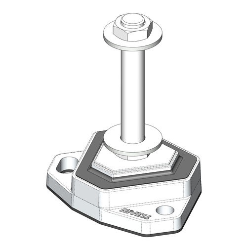 Pied de machine - Silent Delta SDS 70 - NIVELL - en caoutchouc / antivibration / fileté