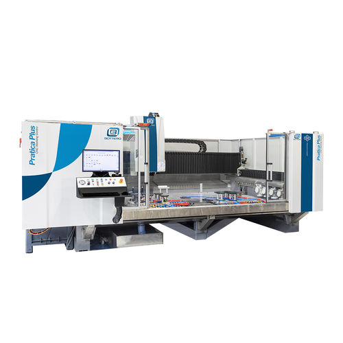 Centre d'usinage CNC 3-4 axes - PRATICA PLUS - Bottero - vertical / pour verre / de fraisage