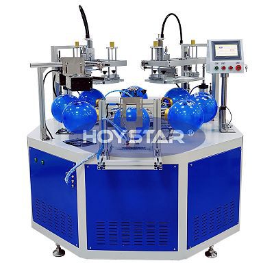 Machine de sérigraphie automatique - GW-BL-A - Dongguan Hoystar Printing Machinery Co.,Ltd - à 2 couleurs / pour ballons / rotative