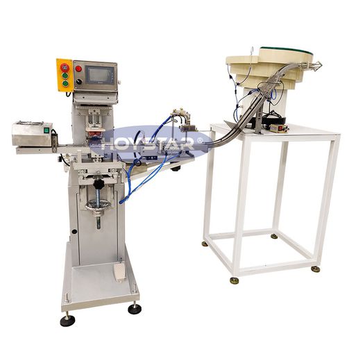Machine de tampographie à encrier fermé - GW-P1-C - Dongguan Hoystar Printing Machinery Co.,Ltd - entièrement automatique / couleur / pour bouchons