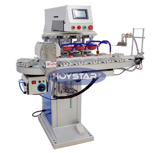 Machine de tampographie à encrier fermé - GW-P4/C-F - Dongguan Hoystar Printing Machinery Co.,Ltd - à 4 couleurs / rotative