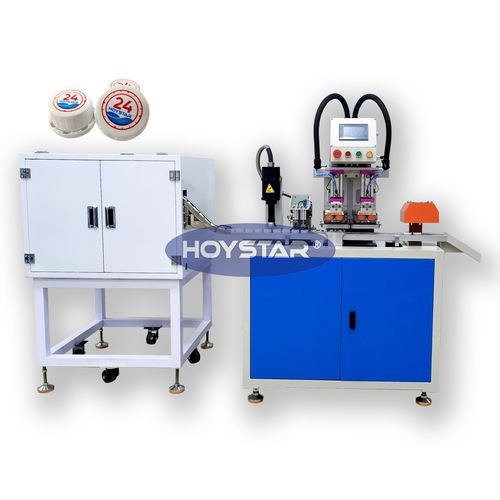 Machine de tampographie à 2 couleurs - GW-P2-C - Dongguan Hoystar Printing Machinery Co.,Ltd - à encrier fermé / automatique / pour bouchons