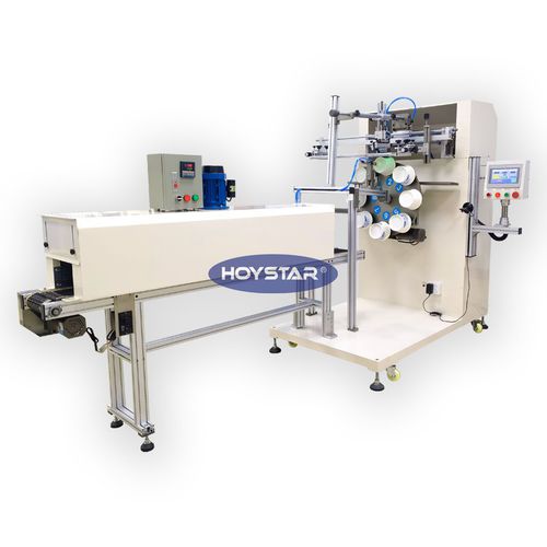 Machine de sérigraphie automatique - GW-2A-S - Dongguan Hoystar Printing Machinery Co.,Ltd - de gobelet carton / avec écran tactile