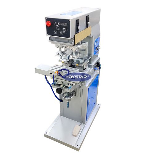 Machine de tampographie à encrier fermé - GW-P2S-CP - Dongguan Hoystar Printing Machinery Co.,Ltd - à 2 couleurs / pneumatique