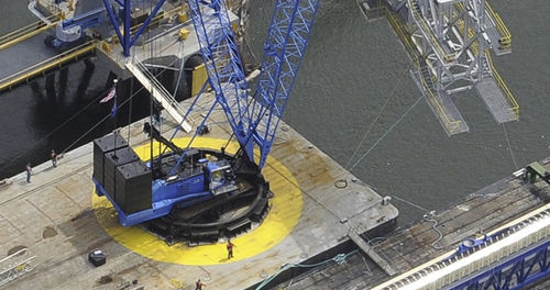 Grue sur chenilles - 4100 SII - Lampson crane - à flèche / hydraulique