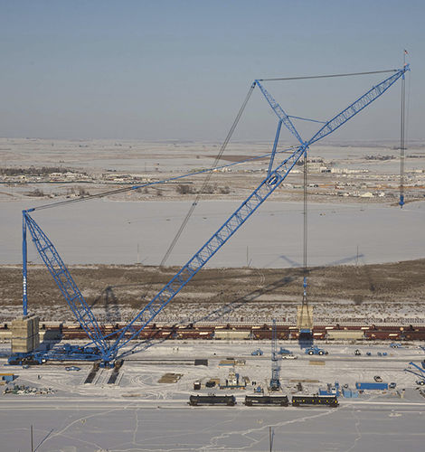 Grue sur chenilles - Transi-Lift® LTL-500  - Lampson crane - treillis / pour chantier / de levage