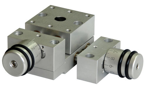 Table de positionnement linéaire - KT1104-KL-PT1104 - MM Engineering GmbH - manuelle / 2 axes