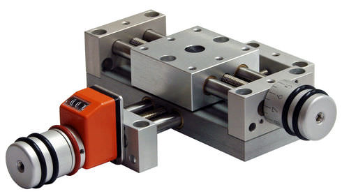 Table de positionnement linéaire - KT4808-L-PA-PT4808-SKL - MM Engineering GmbH - manuelle / 2 axes / avec indicateur de position
