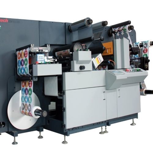 Machine de découpe à lame tranchante - TECTUPRINT - pour étiquettes / d'étiquettes / servocommandée