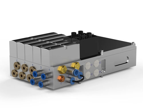 Îlot de distribution à tiroir - P0045A - Robot System Products AB - pneumatique / 5/2 / standard