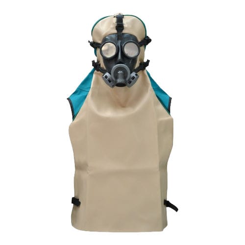 Casque de sableur - ACS 951 - C.B. SABBIATRICI S.R.L. - de protection chimique / en plastique / avec grille de protection