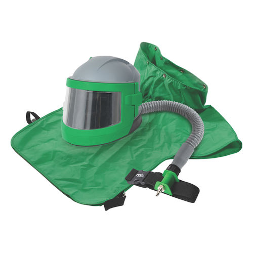 Casque de sableur - RPB Nova 3 - C.B. SABBIATRICI S.R.L. - en plastique / avec grille de protection / avec visière