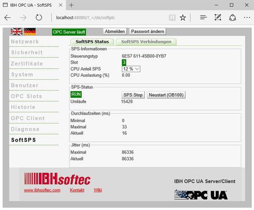 Logiciel serveur - OPC UA Server/Client - IBH Softec - d'ERP / de connectivité / MES