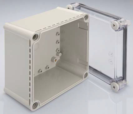 Boîtier pour montage sur panneau - Terminal Box series - Hugro Armaturen GmbH - rectangulaire / en polycarbonate / pour bloc de jonction