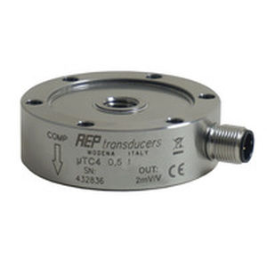 Capteur de force en traction compression - µTC4AMP series  - AEP transducers - type bouton / par jauge de contrainte / en acier inoxydable