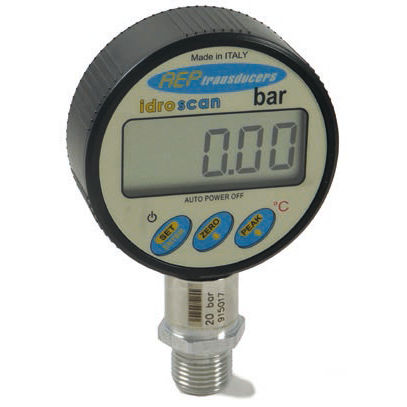 Manomètre avec afficheur LCD - IDROSCAN series  - AEP transducers - fileté / électronique / économique