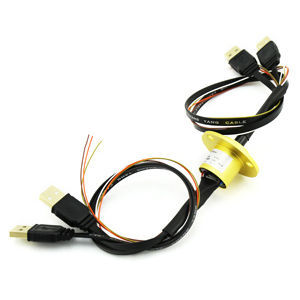 Collecteur tournant via Ethernet - ME1222 Series - MOFLON - hydraulique / en fil de métal / compact