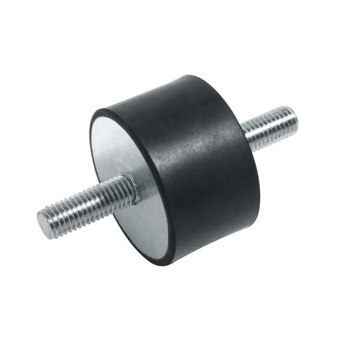 Support antivibratoire cylindrique - AF160 - Berardi Bullonerie srl - en acier zingué / en caoutchouc / fileté