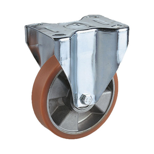 Roulette fixe - RH502F - Berardi Bullonerie srl - à platine / de chariot / en polyuréthane