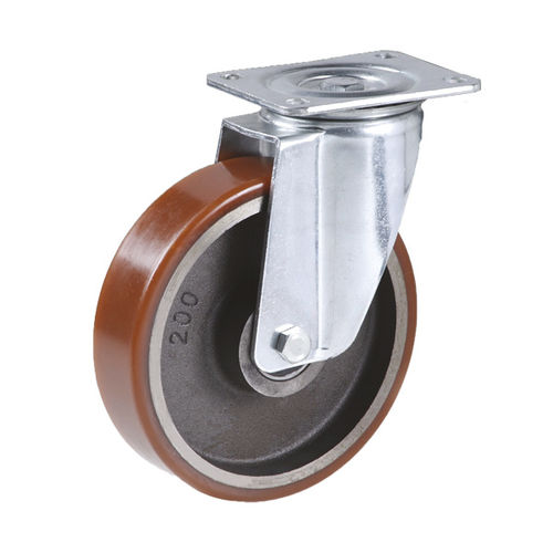 Roulette pivotante - RH508R - Berardi Bullonerie srl - à platine / monobloc / de chariot