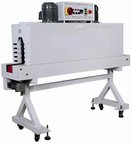 Tunnel de rétraction pour manchon thermo-rétractable - 1500 x 120 x 300 mm, 130 - 200 p/min - AMTEC Packaging Machines - pour étiquettes