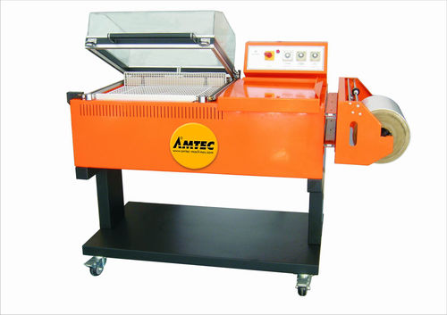Machine d'emballage semi-automatique - max. 450 x 300 mm, max. 13 p/min | W13-L ECONOMY - AMTEC Packaging Machines - sous film thermorétractable / à cloche