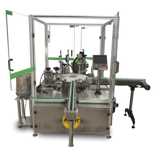 Remplisseuse automatique - AMTEC Packaging Machines - de bouteilles / contrôlée par PLC